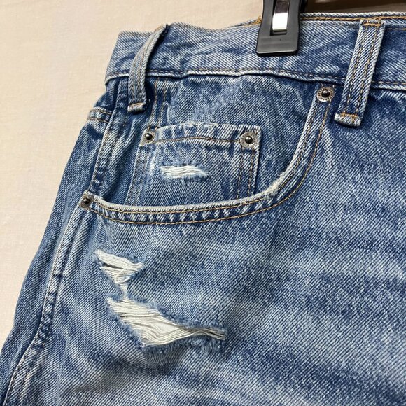 Universal Thread Women's 16 Blue High-Rise Cutoff Mini Jean Shorts Button Fly - Picture 7 of 15